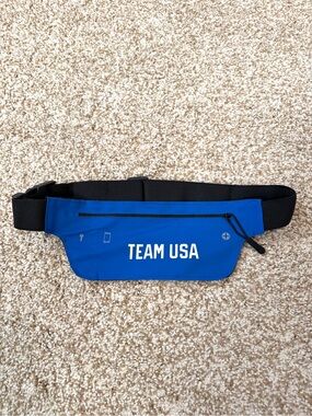 Team USA Lightweight Running Slim Waist Pack Belt Bag Adult Unisex Blue